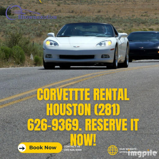 Corvettte Rental Houston (281) 626 9369. Reserve it now!