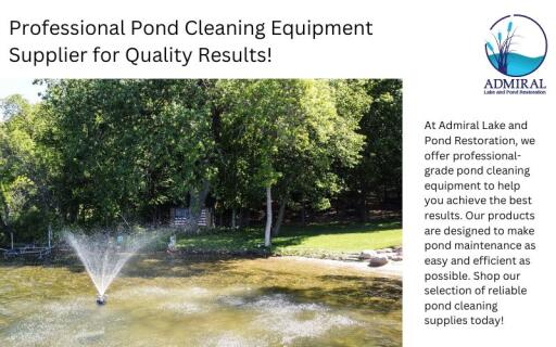 Professional Pond Cleaning Equipment Supplier for Quality Results!