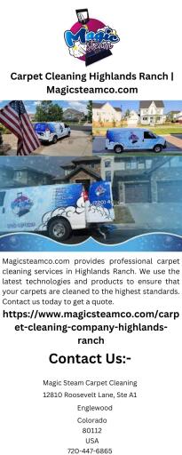 Carpet Cleaning Highlands Ranch | Magicsteamco.com