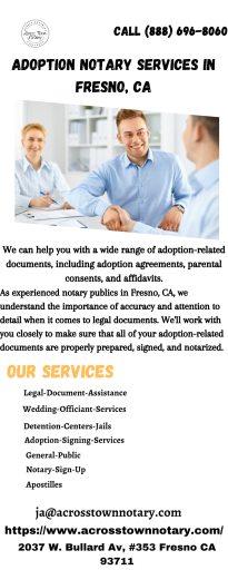 Adoption Notary Services in Fresno, CA