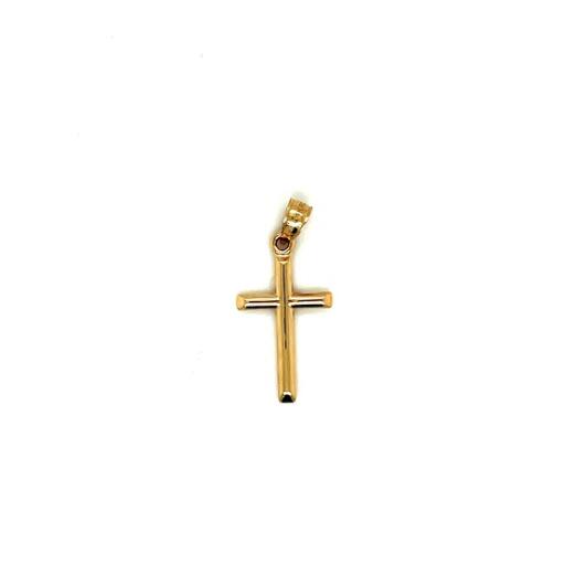 14K Gold Cross Pendant - 14K Real Gold Religious Jewelry