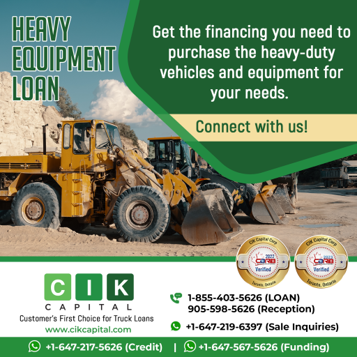 Heavy Equipment loan Toronto