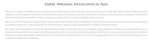 Electronics Appliance Repair Ajax - ES Appliance Repair Ajax (289) 275-0224