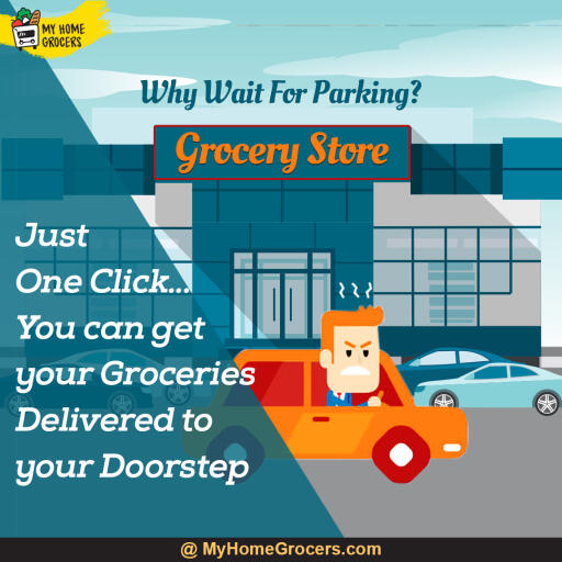 Why Wait For Parking Just One Click You can get Your Groceries