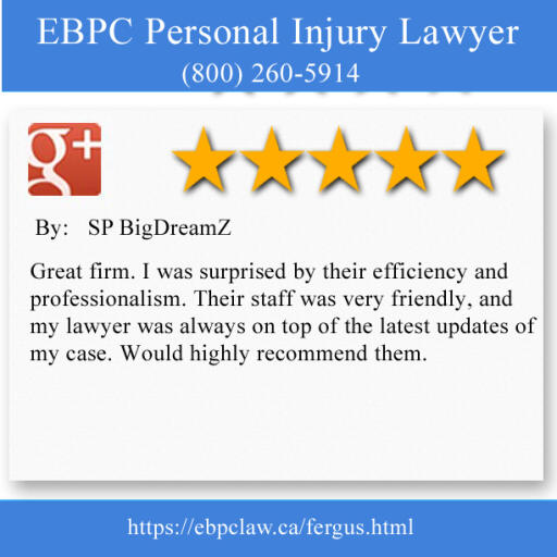 Injury Lawyer Fergus - EBPC Personal Injury Lawyer (800) 260-5914