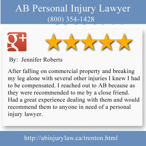 Injury Lawyer Trenton ON - AB Personal Injury Lawyer (800) 354-1428
