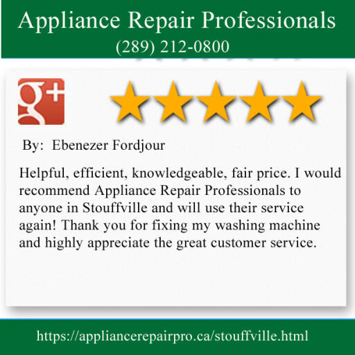 Appliance Repair Stouffville - Appliance Repair Professionals (289) 212-0800
