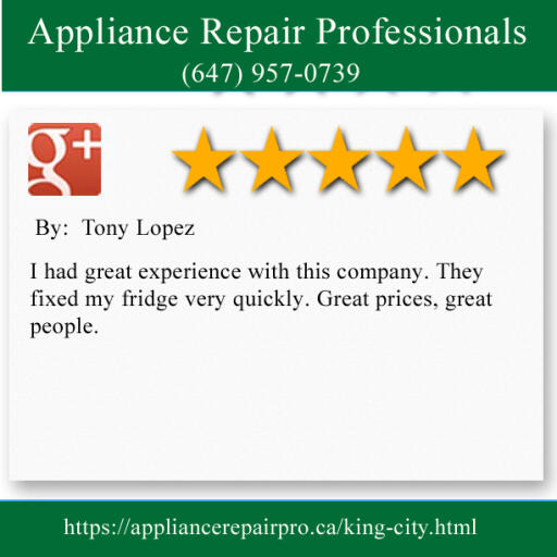 King City ON  Appliance Repair  - Appliance Repair Professionals (647) 957-0739