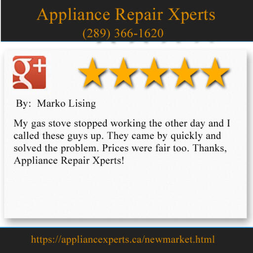 Appliance Repair Newmarket ON - Appliance Repair Xperts (289) 366-1620