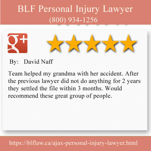 Injury Lawyer Ajax - BLF Personal Injury Lawyer (800) 934-1256