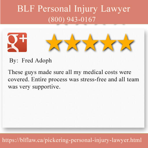 Injury Lawyer Pickering - BLF Personal Injury Lawyer (800) 943-0167