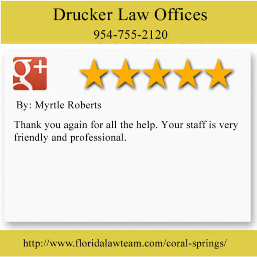 Coral Springs Injury Attorney - Drucker Law Offices (954) 755-2120