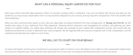 Injury Lawyer Nanaimo - Barapp Law Firm BC (800) 963-0658