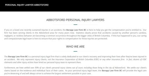 Personal Injury Lawyer Abbotsford - Barapp Law Firm BC (778) 771-5744