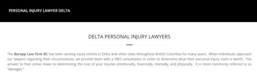 Personal Injury Lawyer Delta - Barapp Law Firm BC (800) 536-8122
