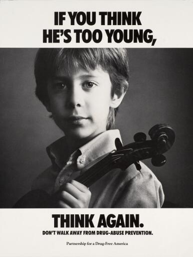 If you think, He's too young, Think Again poster ad (1987)