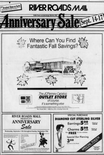 River Roads Mall Anniversary Sale ad (1989)