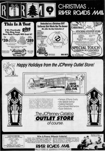 River Roads Mall Christmas ad (1988)