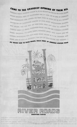 1962 River Roads Shopping Center ad