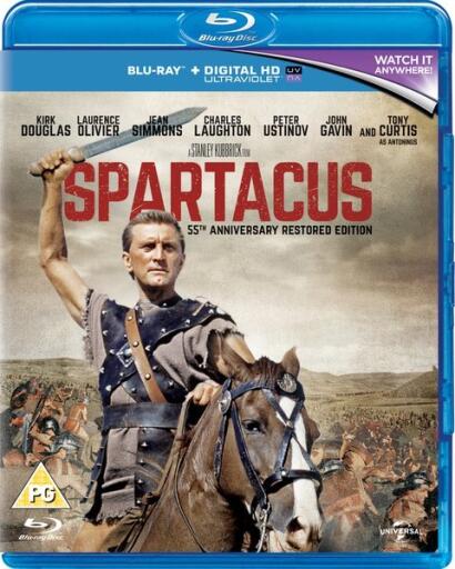 SPARTACUS RESTORED EDITION BU RAY COVER