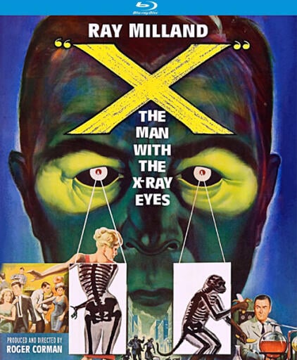 X THE MAN WITH X RAY EYES BLU RAY COVER