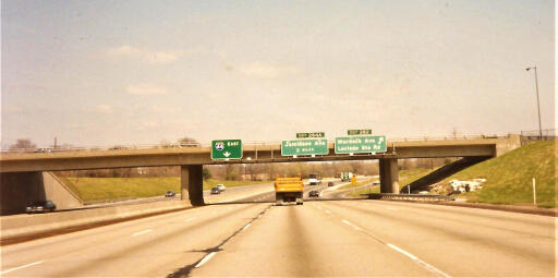 Interstate 44 East at Exit 282, Murdoch Ave/Laclede Station Rd exit (1991)