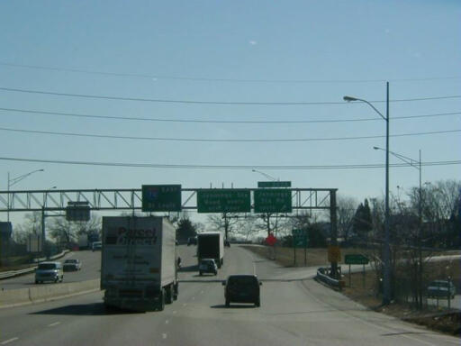 Interstate 70 East at Exit 242A, Jennings Station Rd South exit (1999)