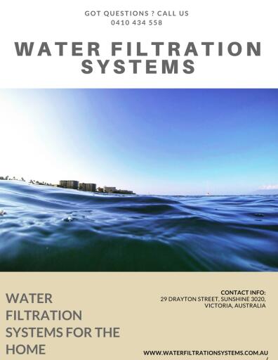 Water Filtration Systems for the Home