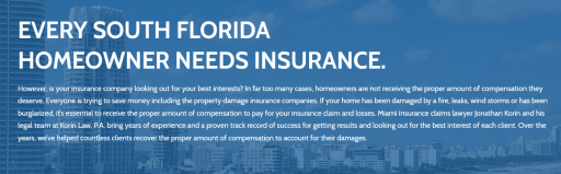 Hurricane Insurance Lawyer Miami - Korin Law,P.A. (954) 556-6753