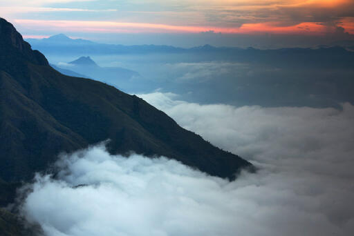 Misty mountains Of Munnar