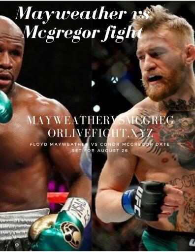 Mayweather vs Mcgregor fight
