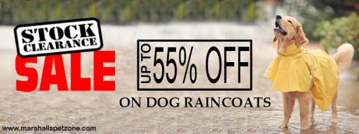 Clearance Sale: Up to 55% OFF: Dog Raincoats