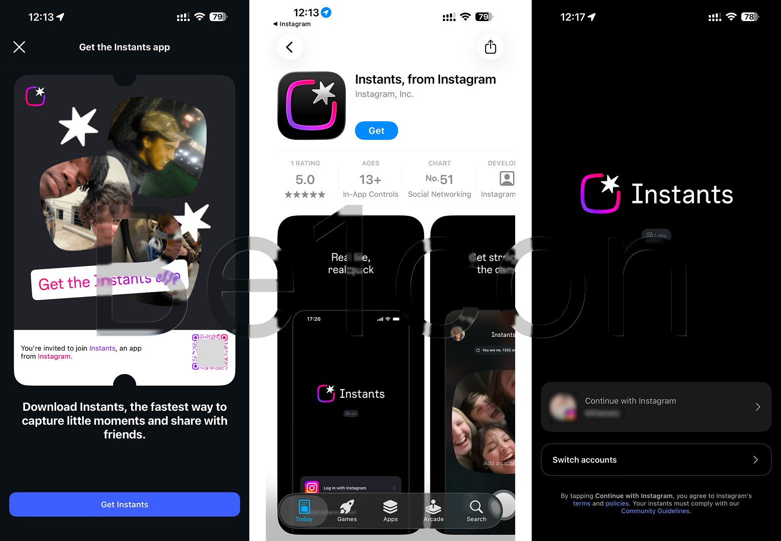 Meta เริ่มทดสอบแอป Instants แอปถ่ายรูปเหตุการณ์ในเวลานั้นแล้วแชร์ให้เพื่อนทันที จาก Instagram