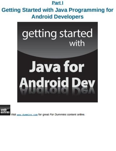 Java Programming for Android Developers for Dummies (4)
