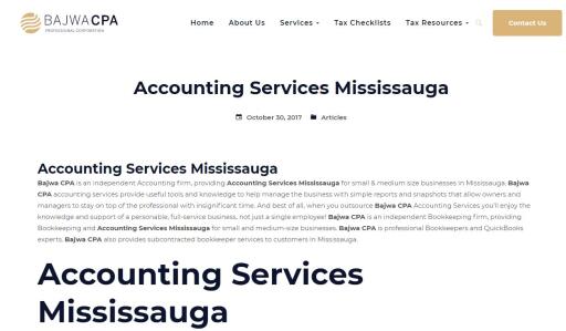 Accounting services Mississauga