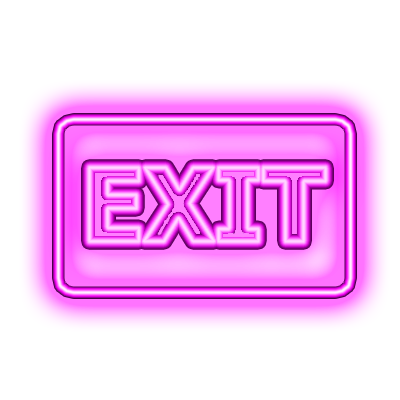 exit signs pink