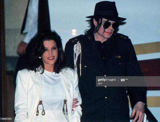 (FILES): This August 16, 1994 file photo shows US pop star Michael Jackson and his then wife Lisa-Ma