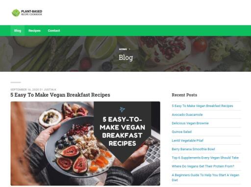 5 Easy To Make Vegan Breakfast Recipes
