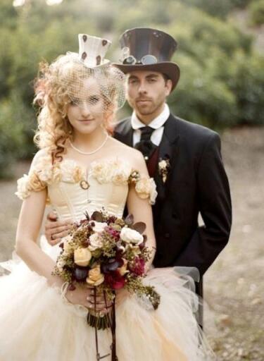 16 steampunk couple in vintage attire and cool hats