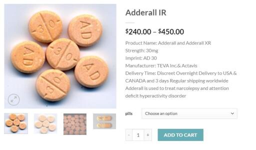 Adderall ir tablets