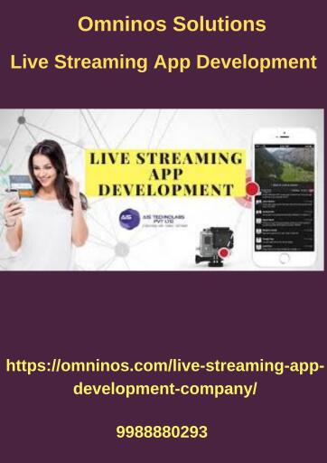 Omninos Solutions Live Streaming App Development