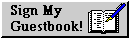 A image in greyscale showing an open notebook with a pencil over it
            the writing says 'Sign my guestbook' 