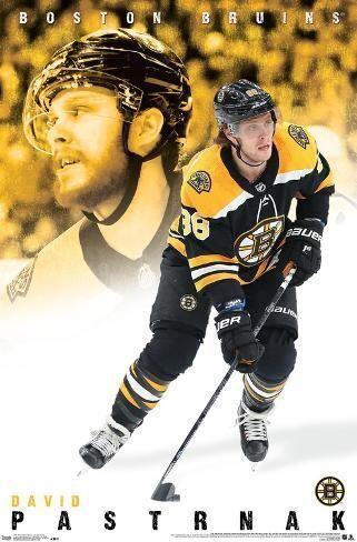 Poster NHL Boston Bruins David Pastrn k 19 34x22in