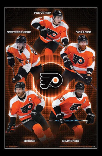 Philadelphia Flyers Team Poster Print 22 x 34 1