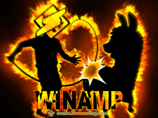 Winamp - Web developer Joke