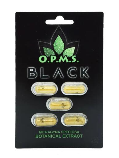 Shop OPMS Black Kratom Capsules Online