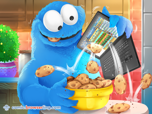 Cookie Monster - Web developer joke