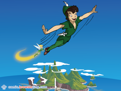 Peter Pan - Web developer Joke