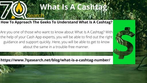 Look for master's assistance to realize what a is cashtag