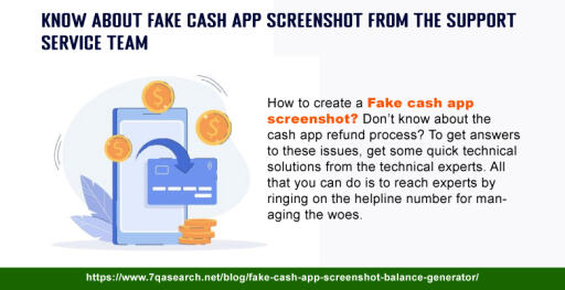 Know about Fake cash app screenshot from the support service team